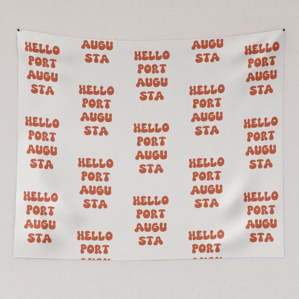 Item preview, Hello Port Augusta Retro Typography Design designed and sold by RM-Journey.