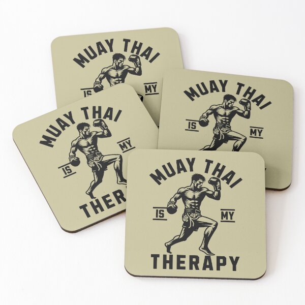 Item preview, Muay Thai Is My Therapy Muay Thai Training Mindset Boxer Boxing Coach Trainer designed and sold by KLArtzStore.