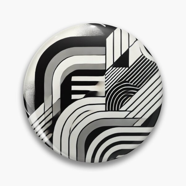 Item preview, Black and white artwork inspired by geometric shapes and line patterns designed and sold by Sigtrix.