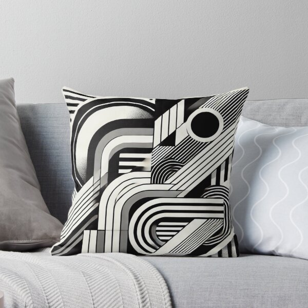 Item preview, Black and white artwork inspired by geometric shapes and line patterns designed and sold by Sigtrix.