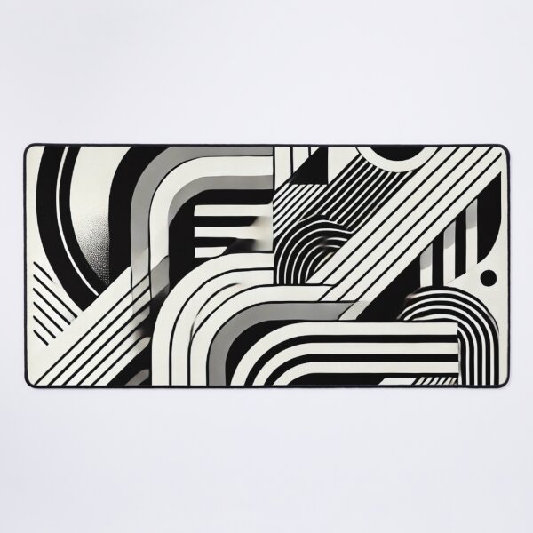 Item preview, Black and white artwork inspired by geometric shapes and line patterns designed and sold by Sigtrix.