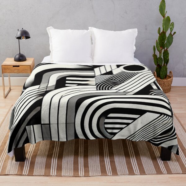 Item preview, Black and white artwork inspired by geometric shapes and line patterns designed and sold by Sigtrix.