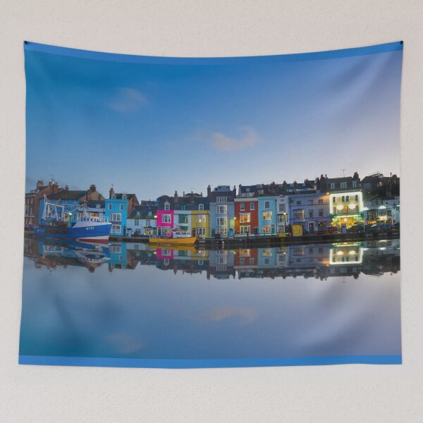 Item preview, Weymouth Old Harbour Dusk designed and sold by Alisonchambers2.