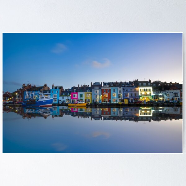 Item preview, Weymouth Old Harbour Dusk designed and sold by Alisonchambers2.