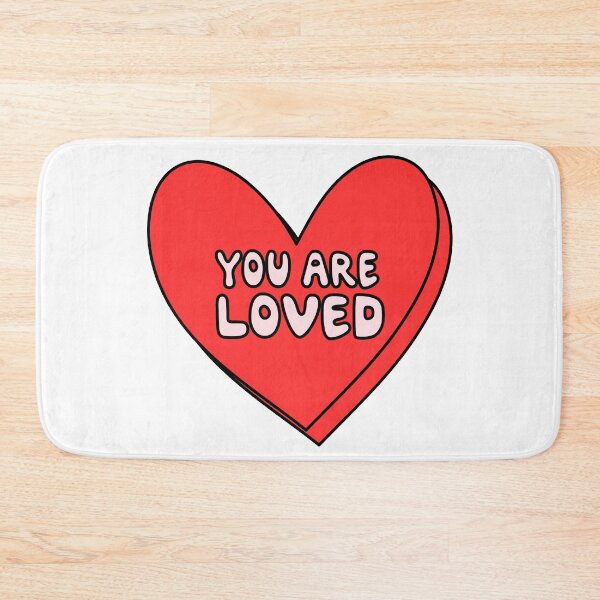 Item preview, you are loved - red heart valentines day quote candy - love core quotes designed and sold by Aesthetic Crew.