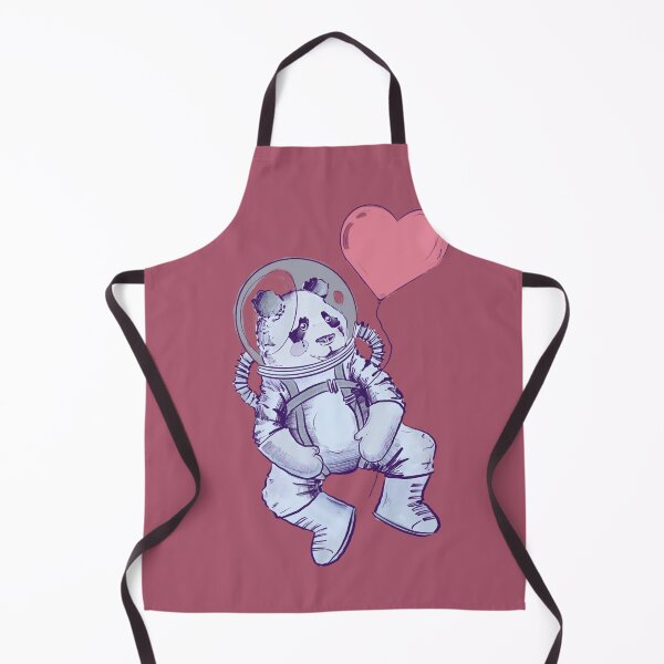 Artikelvorschau, Bezaubernder Panda-Kosmonaut im Weltraum mit herzförmigem Hintergrund entworfen und verkauft von Matoforma.