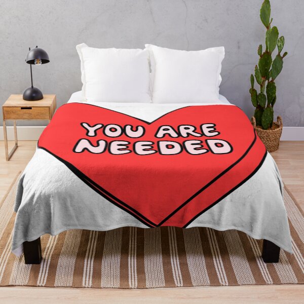 Item preview, you are needed - red heart valentines day quote candy - love core quotes designed and sold by Aesthetic Crew.