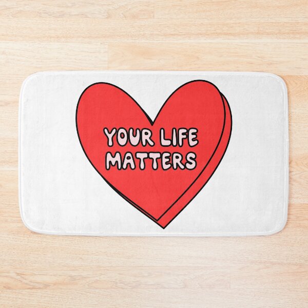 Item preview, your life matters - red heart valentines day quote candy - love core quotes designed and sold by Aesthetic Crew.