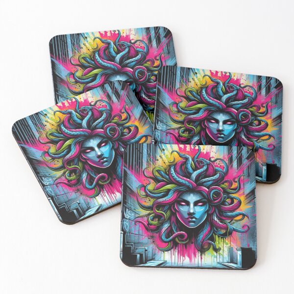 Item preview, Urban Medusa - Vibrant Graffiti Pop Art Design designed and sold by Midnight Xclusive.