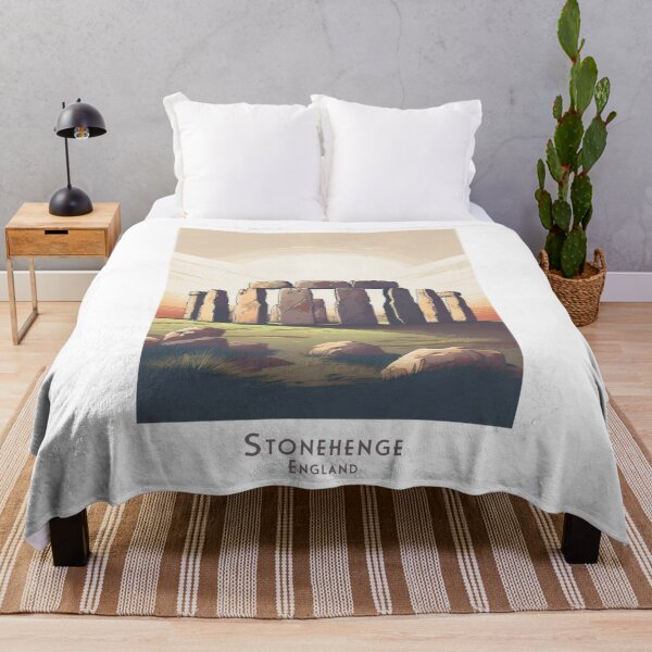Item preview, Vintage Retro Stonehenge in Soft Sunlight – Magical Illustration of England designed and sold by pod24.