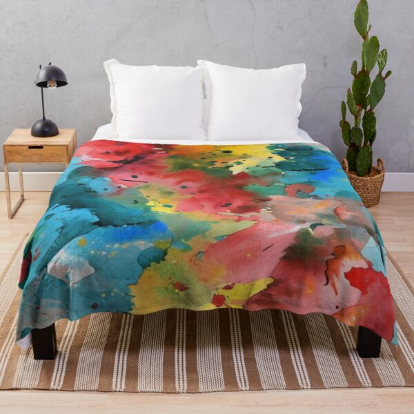 Item preview, Lively watercolor abstract with splashes of color designed and sold by Sigtrix.