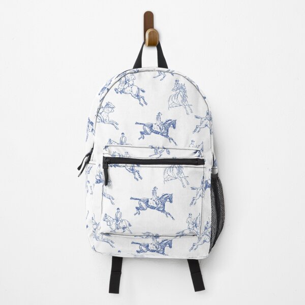 Item preview, Classic Vintage Chic Blue Equestrian Horse Riding Toile designed and sold by tanjica.