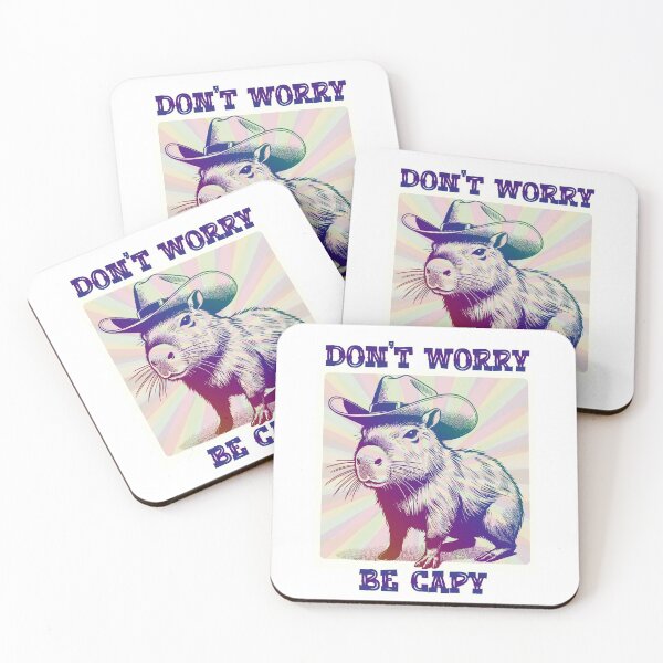 Item preview, DON'T WORRY BE CAPY- RETRO CAPYBARA designed and sold by InNeRoDa.
