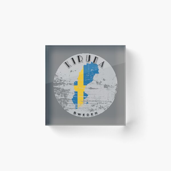 Item preview, Kiruna Sweden Flag Worn  designed and sold by World Designs.