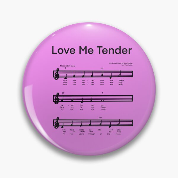 Item preview, LOVE ME TENDER Music with PINK background designed and sold by MonicaArtist.