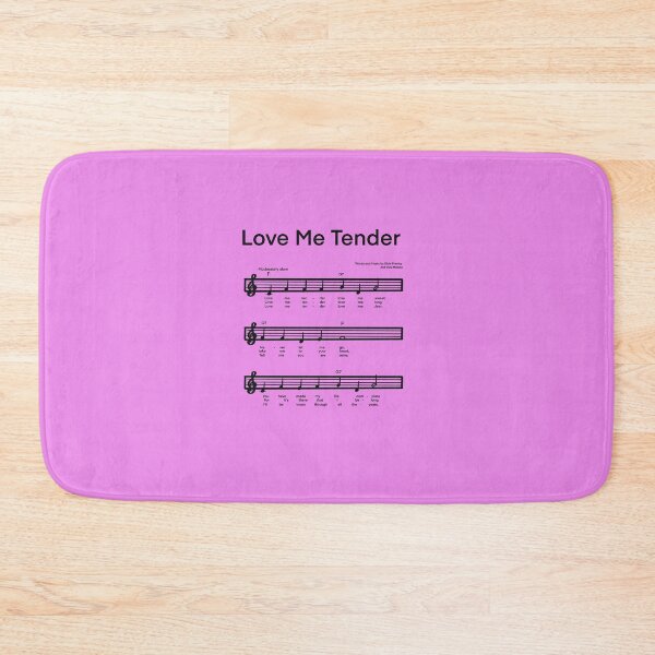 Item preview, LOVE ME TENDER Music with PINK background designed and sold by MonicaArtist.