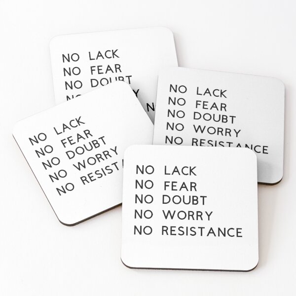 Item preview, No Lack No Fear No Doubt No Worry No Resistance!  designed and sold by TShirtCrafters.