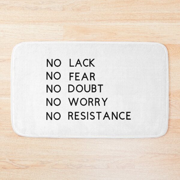 Item preview, No Lack No Fear No Doubt No Worry No Resistance!  designed and sold by TShirtCrafters.