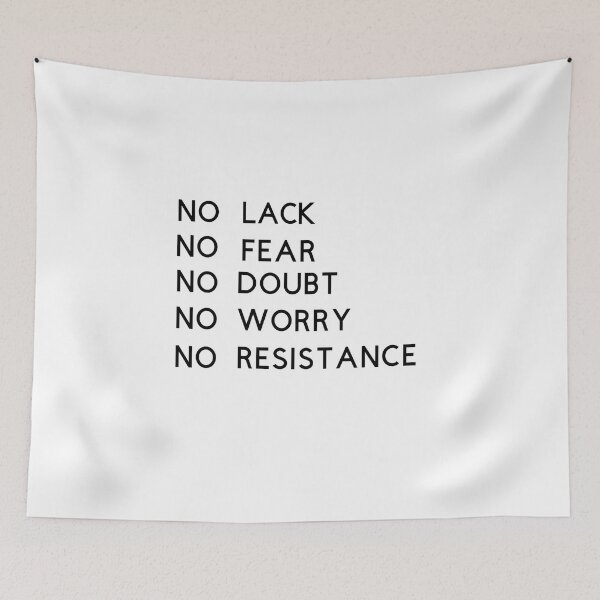 Item preview, No Lack No Fear No Doubt No Worry No Resistance!  designed and sold by TShirtCrafters.