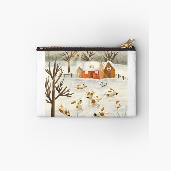Item preview, Cute Jack Russell terrier having fun outside, winter background designed and sold by volhakaliaha.