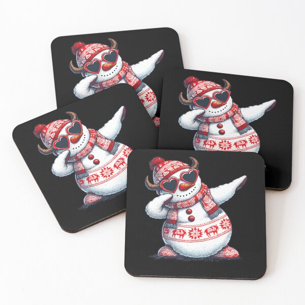 Item preview, Dabbing Dance Snowman Buffalo Plaid Heart Sunglasses designed and sold by Artistoos.