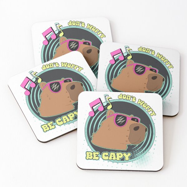 Item preview, DON'T WORRY BE CAPY- RETRO CAPYBARA- MUSIC designed and sold by InNeRoDa.