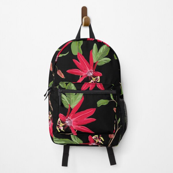 Item preview, Red Passion flower seamless pattern, buds and leaves. designed and sold by MatyKotiv.