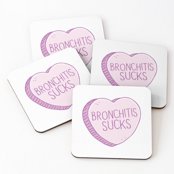 Item preview, Bronchitis Sucks in Candy heart designed and sold by jazzydevil.