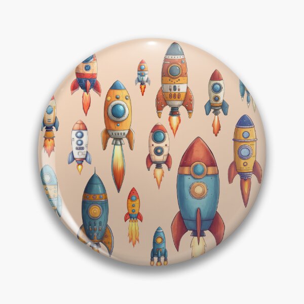 Item preview, Space Race - Vintage Rocket Ships Collection Art (Paper) designed and sold by TheSillySartor.