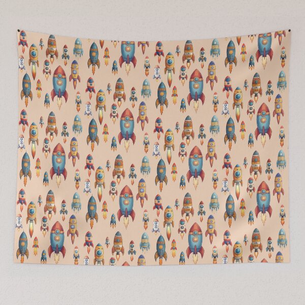 Item preview, Space Race - Vintage Rocket Ships Collection Art (Paper) designed and sold by TheSillySartor.