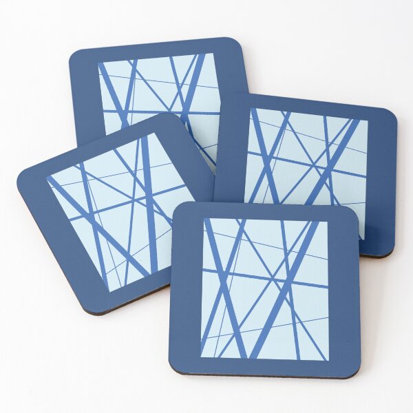Item preview, Blue Geometric Lines designed and sold by Jeallan Designs.