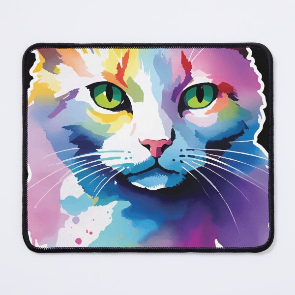 Item preview, Watercolor Cat With Drips designed and sold by trobby-inc.