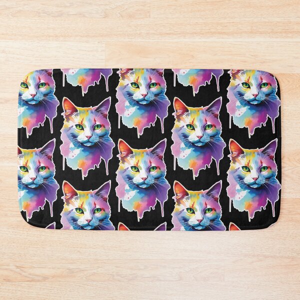Item preview, Watercolor Cat With Drips designed and sold by trobby-inc.