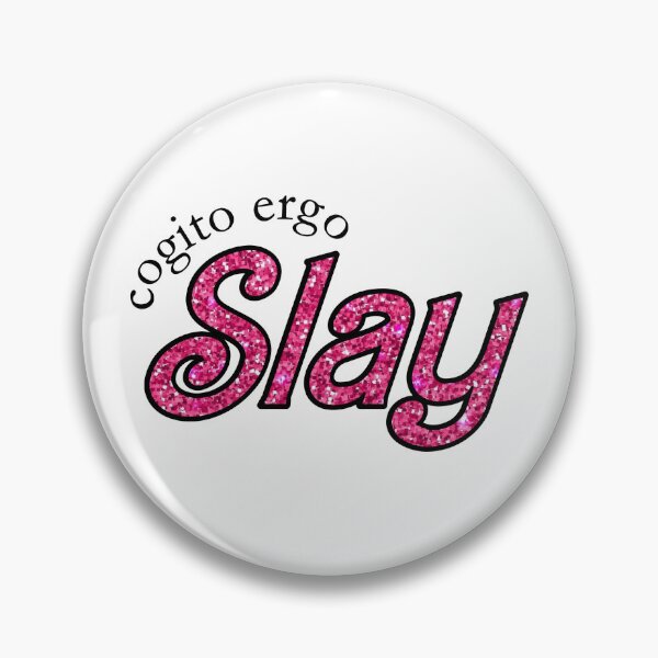 Item preview, I think therefore I slay Philosophy Girlboss sticker #2 designed and sold by nihilosophy.