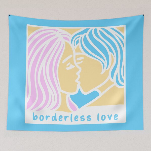 Item preview, Borderless Love - Free love Kiss designed and sold by TheHellSong.
