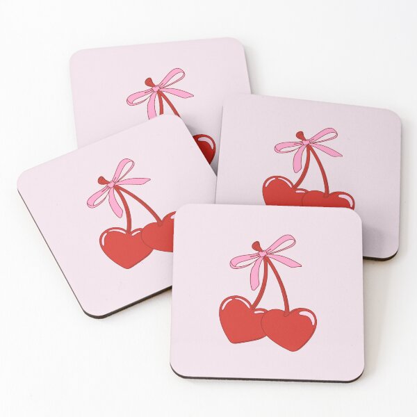 Item preview, Red cherries with bow. Coquette. designed and sold by CoCoArt-Ua.