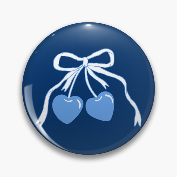 Item preview, Blue cherries with bow. Coquette. designed and sold by CoCoArt-Ua.