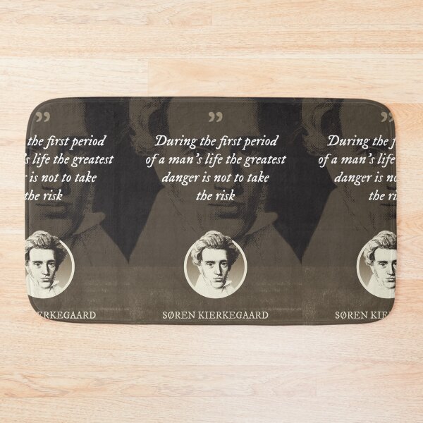 Item preview, Søren Kierkegaard - During the first period of a man's life the greatest danger is not to take the risk designed and sold by Syahrasi.
