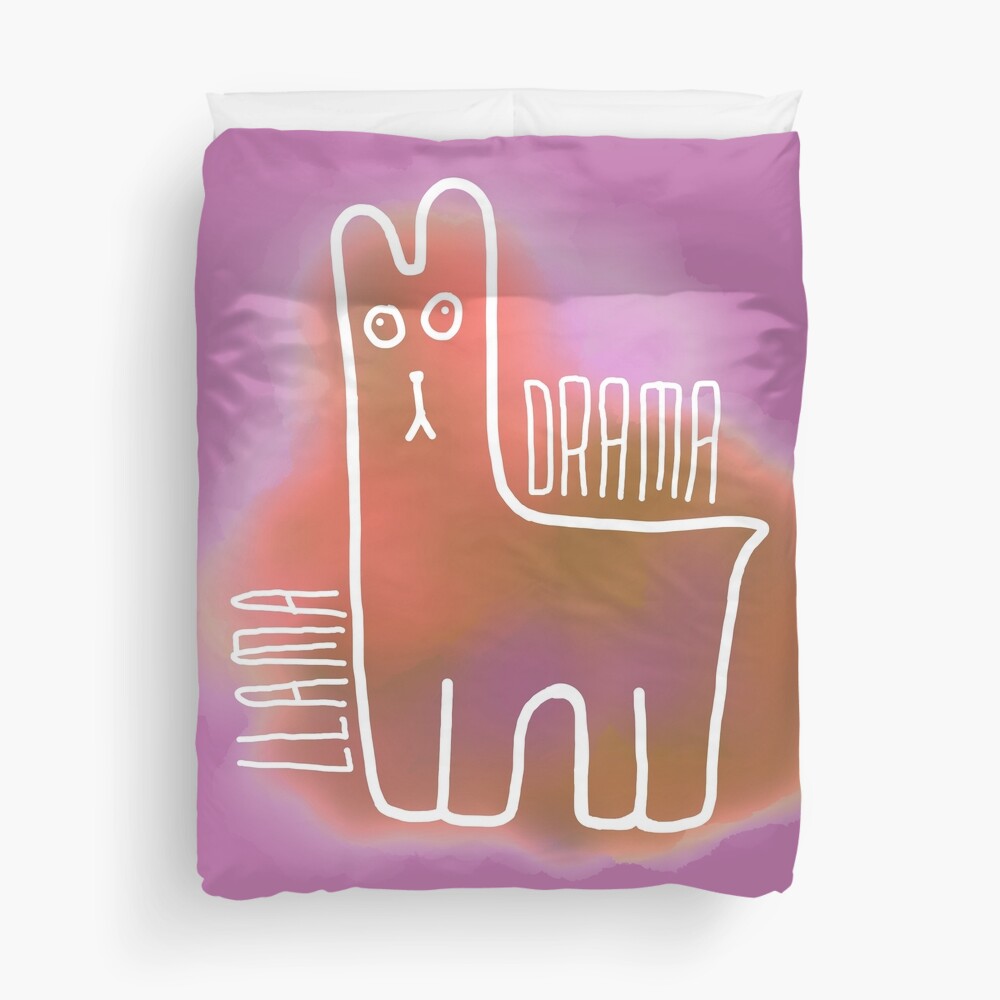 Drama Llama Duvet Cover