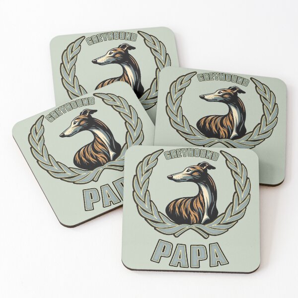 Item preview, Brindle Greyhound Papa Laurel Art designed and sold by Shells Graffiti.