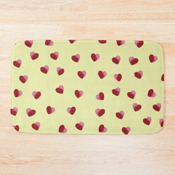 Item preview, Red Valentine Heart-yellow pattern 18 designed and sold by StudioViArt.