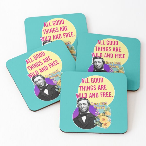 Item preview, All good things are wild and free, Thoreau quote designed and sold by Mauswohn.