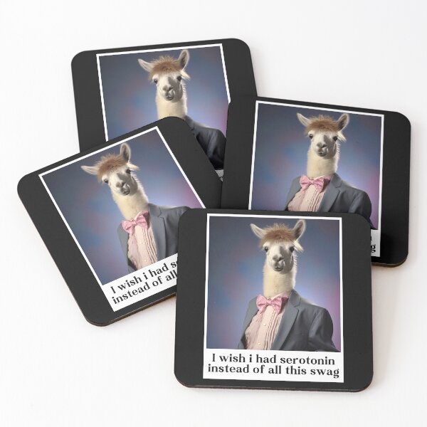 Item preview, I Wish I Had Serotonin Sad Llama designed and sold by RockFireMerch.