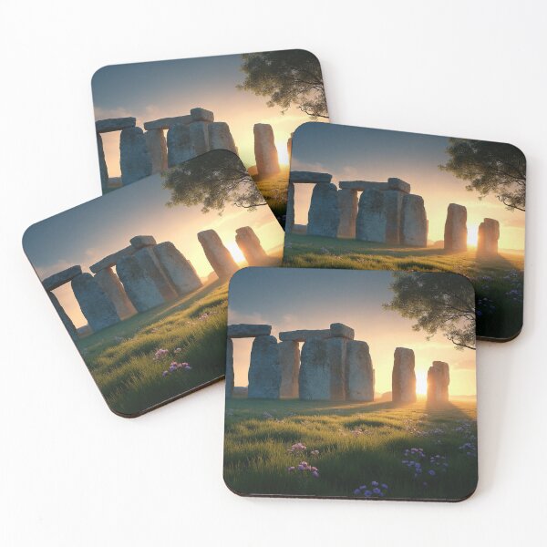Item preview, Breathtaking landscape scene centered around Stonehenge at twilight designed and sold by Giuseppe Cammino.