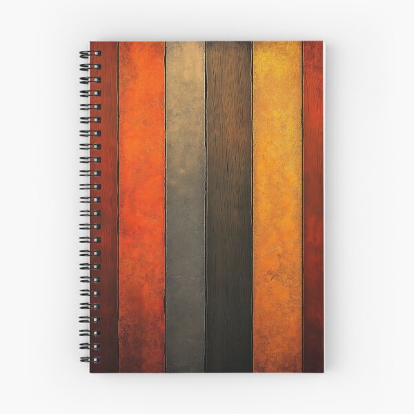 Item preview, Ember & Charcoal Stripes - Modern Abstract Design in Orange & Black designed and sold by TheSillySartor.