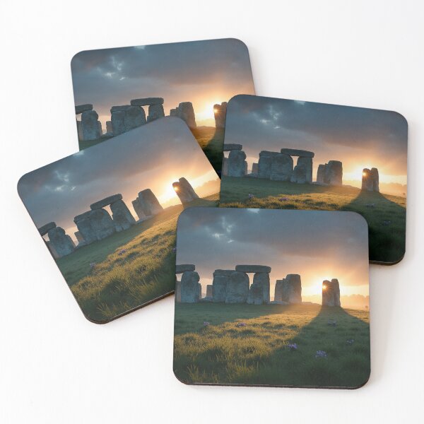 Item preview, Breathtaking landscape scene centered around Stonehenge at twilight designed and sold by Giuseppe Cammino.