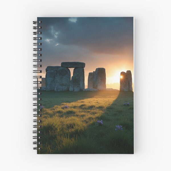 Item preview, Breathtaking landscape scene centered around Stonehenge at twilight designed and sold by Giuseppe Cammino.