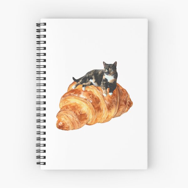 Item preview, Cute Tortie Cat on a Croissant designed and sold by letsgroove.