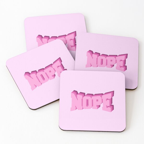 Item preview, Girlie pink nope designed and sold by pinkyfish1010.