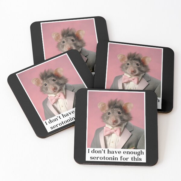 Item preview, I Don't Have Enough Serotonin For This Sad Mouse designed and sold by RockFireMerch.